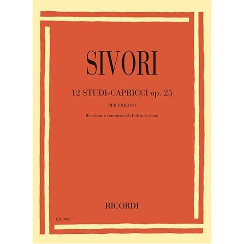 Sivori - 12 Studies-Caprices Op 25 Violin (Softcover Book)