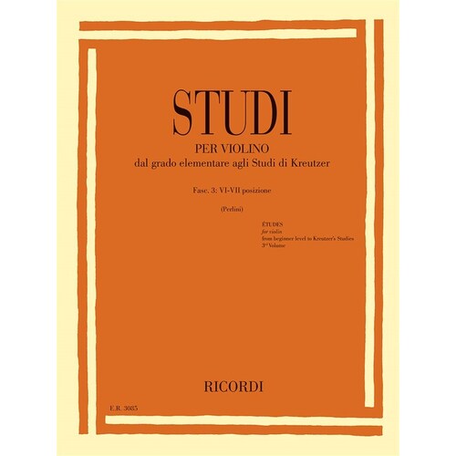 Studies For Violin Vol 3 Postions 6-7 Softcover Book (Violin)