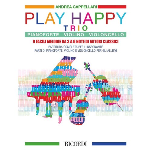Play Happy Trio Violin/Cello/Piano Sc/Pts Score/Parts (Piano|Cello|Violin)