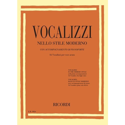 Vocalises In The Modern Style High Book