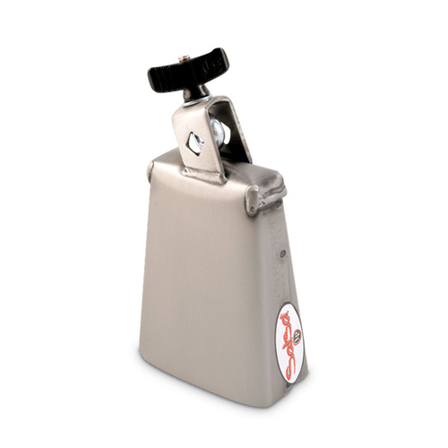 LP Salsa Cha Cha Bell Low 5-Inch Brushed Steel with Tuned Overtones and Eye-Bolt Assembly