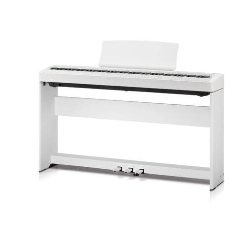 Kawai ES120SW Portable Digital Piano (Bundle with Stand and pedals) - White