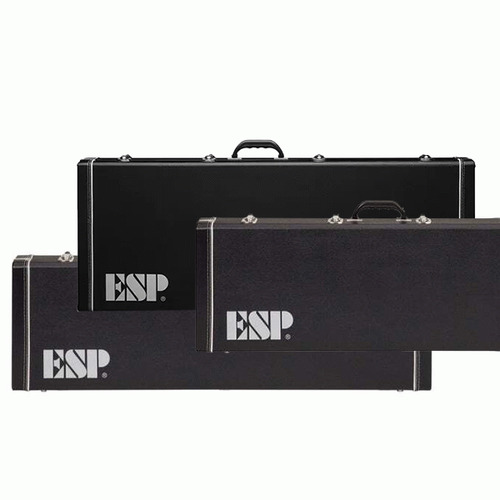ESP DLX Guitar Case for Electric Guitars with Plush Interior and Storage Compartment