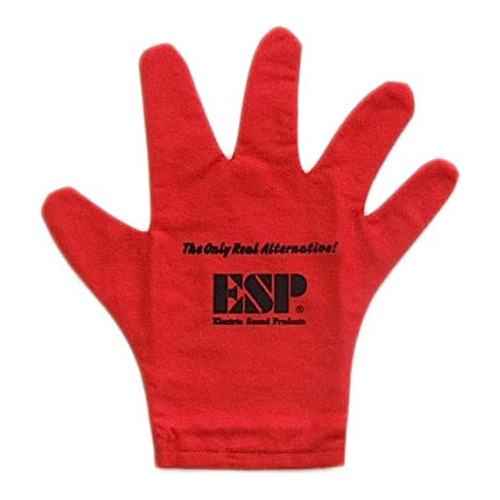 ESP 100% Cotton Guitar Polishing Glove Red Electric Guitar