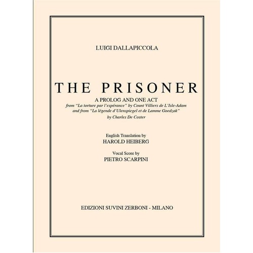 Dallapiccola - The Prisoner Vocal Score ITA/ENG