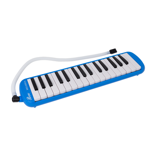 East Top 32-Key Melodica Blue with Mouthpiece, Soft Tube, Bag, and Manual