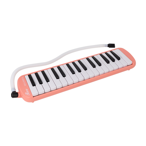 East Top 32-Key Pink Melodica with Mouthpiece and Soft Tube, Portable with Bag