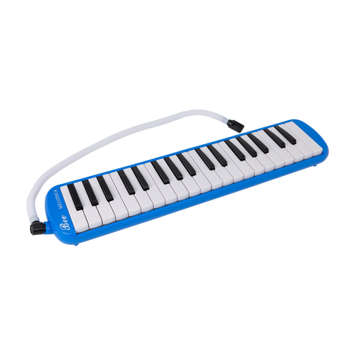 East Top 37-Key Melodica with Mouthpiece and Soft Tube - Blue