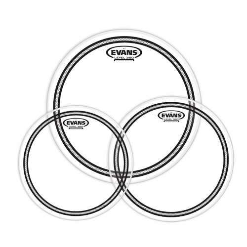 Evans EC2 Tompack, Clear, Standard (12 inch, 13 inch, 16 inch) *SKIN ONLY*