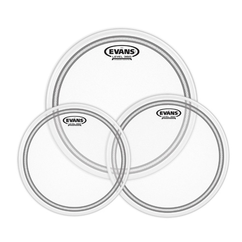 Evans EC2 Tompack, Clear, Standard (12 inch, 13 inch, 16 inch) *SKIN ONLY*