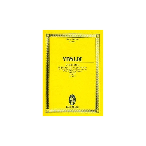 Vivaldi - Concerto Bb Major Op. 45/8 RV 501 Study Score, Eulenburg, 24 Pages