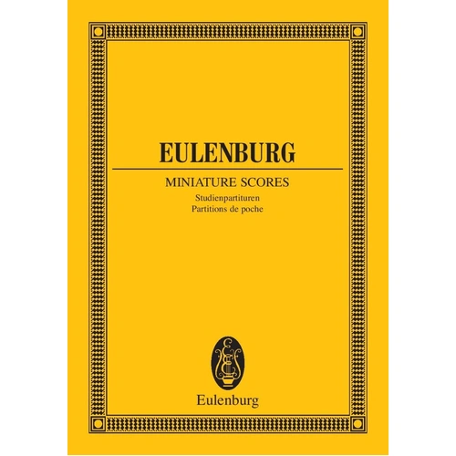 Vivaldi Concerto G Major Op. 51/4 RV 151 Study Score by Eulenburg, 12 Pages
