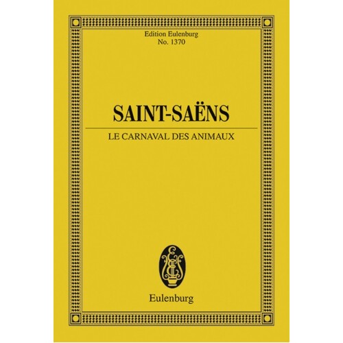 Saint-Saens - Carnival Of The Animals Study Score Book