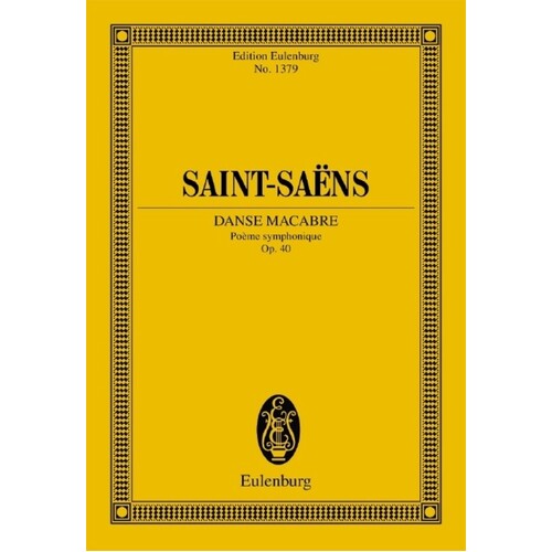 Saint-Saens - Danse Macabre Op 40 Study Score (Softcover Book)