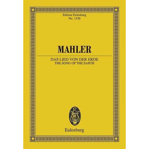 Mahler - The Song of the Earth Study Score for Orchestra, 160 Pages, Eulenburg
