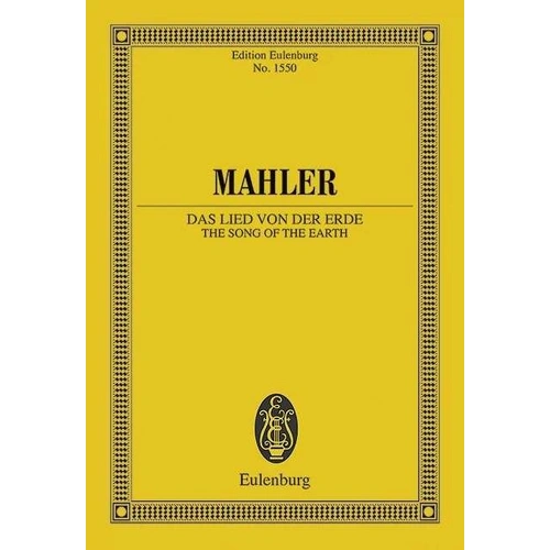 Mahler - The Song of the Earth Study Score, Orchestra, 160 Pages, Eulenburg