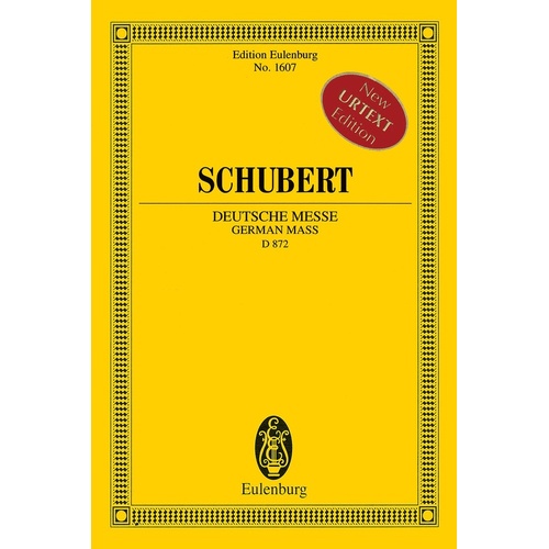 Schubert - German Mass D 872 Study Score (Softcover Book)