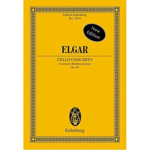 Cello Concerto Op 85 E Min Book