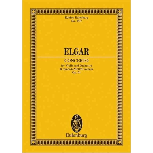 Violin Concerto Op 61 B Minor by Ernst Eulenburg & Co. GmbH