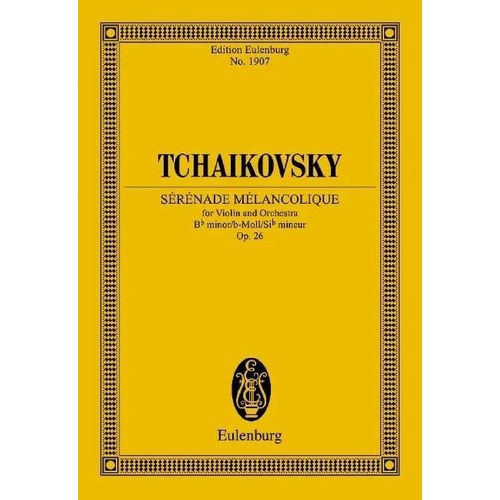 Tchaikovsky - Serenade Melancolique Op 26 Study Score for Violin and Orchestra