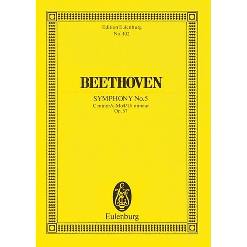 Symphony No 5 Op 67 C Min Eul 402 Book