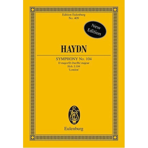 Symphony No 104 D Eul 409 Book
