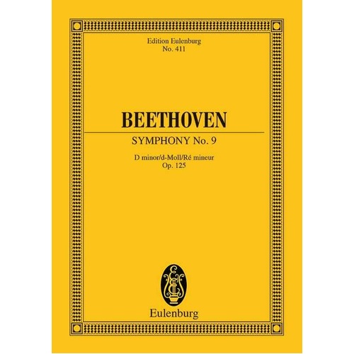 Symphony No 9 Op 125 D Min EUL 411 by Ernst Eulenburg & Co. GmbH, 308 Pages