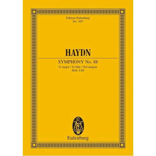 Symphony No 88 Hob 1 No 88 G Eul 487 Study Score by Franz Josef Haydn, Eulenburg Miniature Score, 1 Page