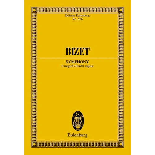 Bizet Symphony C Major Study Score by Eulenburg, 124 Pages, Orchestra