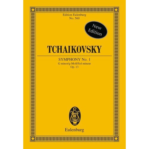 Tchaikovsky Symphony No 1 G Minor Op 13 CW 21 Study Score Eulenburg 148 Pages
