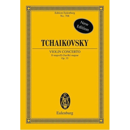 Tchaikovsky - Violin Concerto In D Op 35 Study Score Book