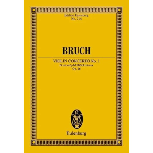 Bruch - Violin Concerto No. 1 G Minor Op. 26 Study Score