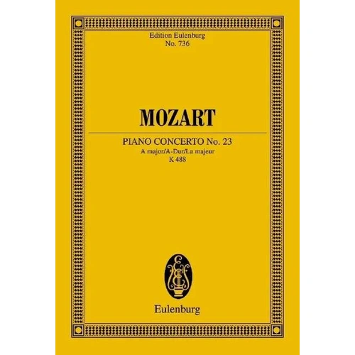 Mozart - Piano Concerto No 23 A Major K 488 Study Score, Eulenburg, 1 Page