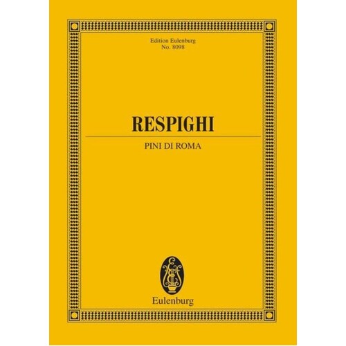 Respighi - Pines Of Rome Study Score (Softcover Book)