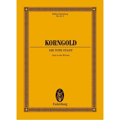 Korngold - The Dead City Op 12 Study Score (Softcover Book)