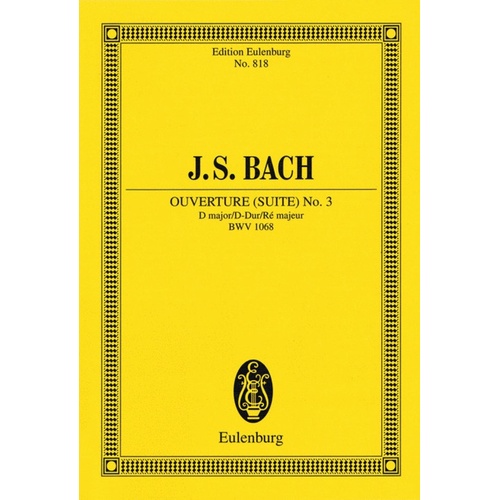 Suite No 3 D Maj Bwv 1068
