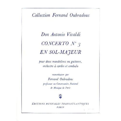 Concerto No 3 G 2 Guitar Piano Book