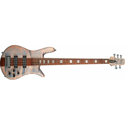 Euro 5 Roasted Sundown Glow Aguilar Pups Electric Bass Guitar