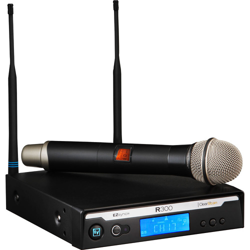 Electro-Voice R300 Handheld Wireless System with PL22 Dynamic Microphone B-Band