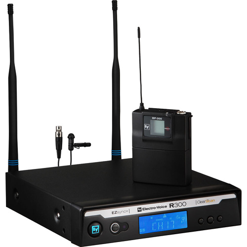 Electro-Voice R300-E Lavalier Wireless System with ULM18 Directional Microphone - B-Band