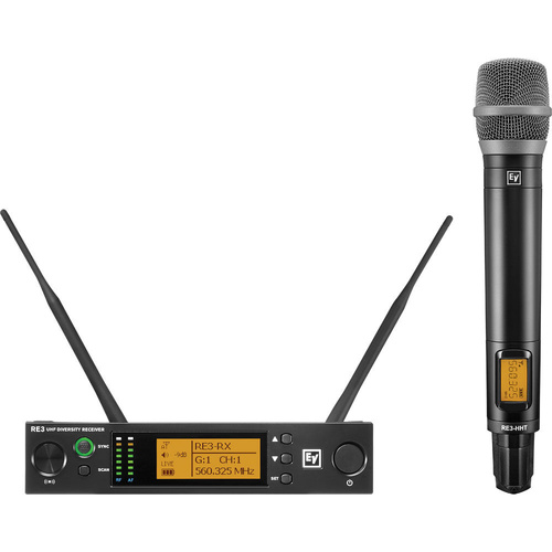 Electro-Voice RE3 Handheld Wireless System with RE520 Super-Cardioid Microphone