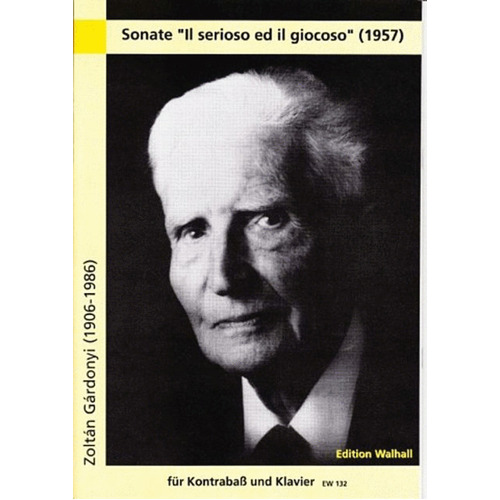 Sonate Il Serioso Ed Il Giocoso Double Bass/Piano Book