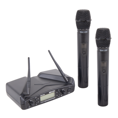 Eikon WM700DMA Dual Channel UHF Wireless Handheld Microphone System 516-562MHz