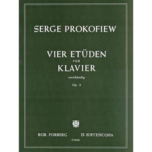 Prokofieff - 4 Etudes Op 2 Piano (Softcover Book)