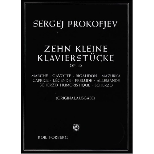 Prokofieff 10 Small Piano Pieces Op. 12 for Piano Solo