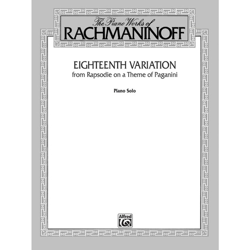 Rachmaninoff 18th Variation Piano