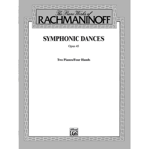 Symphonic Dances Op 45 Piano Sheet Music