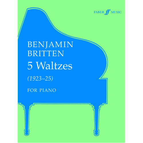Britten - Five Waltzes Piano (Softcover Book)
