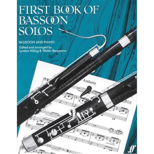 First Book of Bassoon Solos by Lindon Hilling and Walter Bergmann - 44 Pages, Faber Music, Beginner Level, Woodwind Category