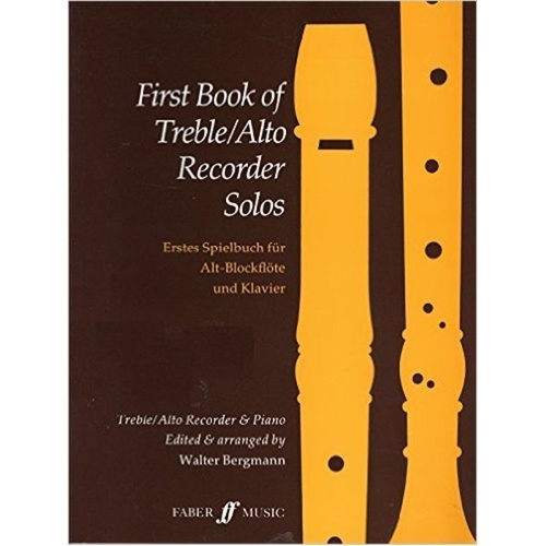 First Book of Treble Recorder Solos by Walter Bergmann, Faber Music, 48 Pages
